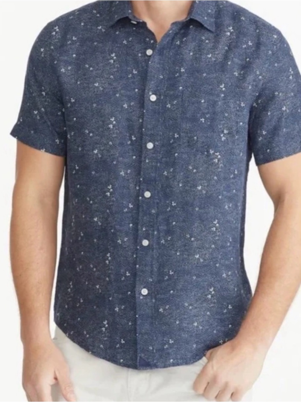 UNTUCKit Navy Butterfly Joachin Hopper - L Relaxed Fit